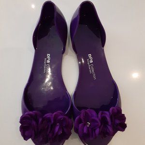 DPa Collection- Italian girls purple jelly shoes
